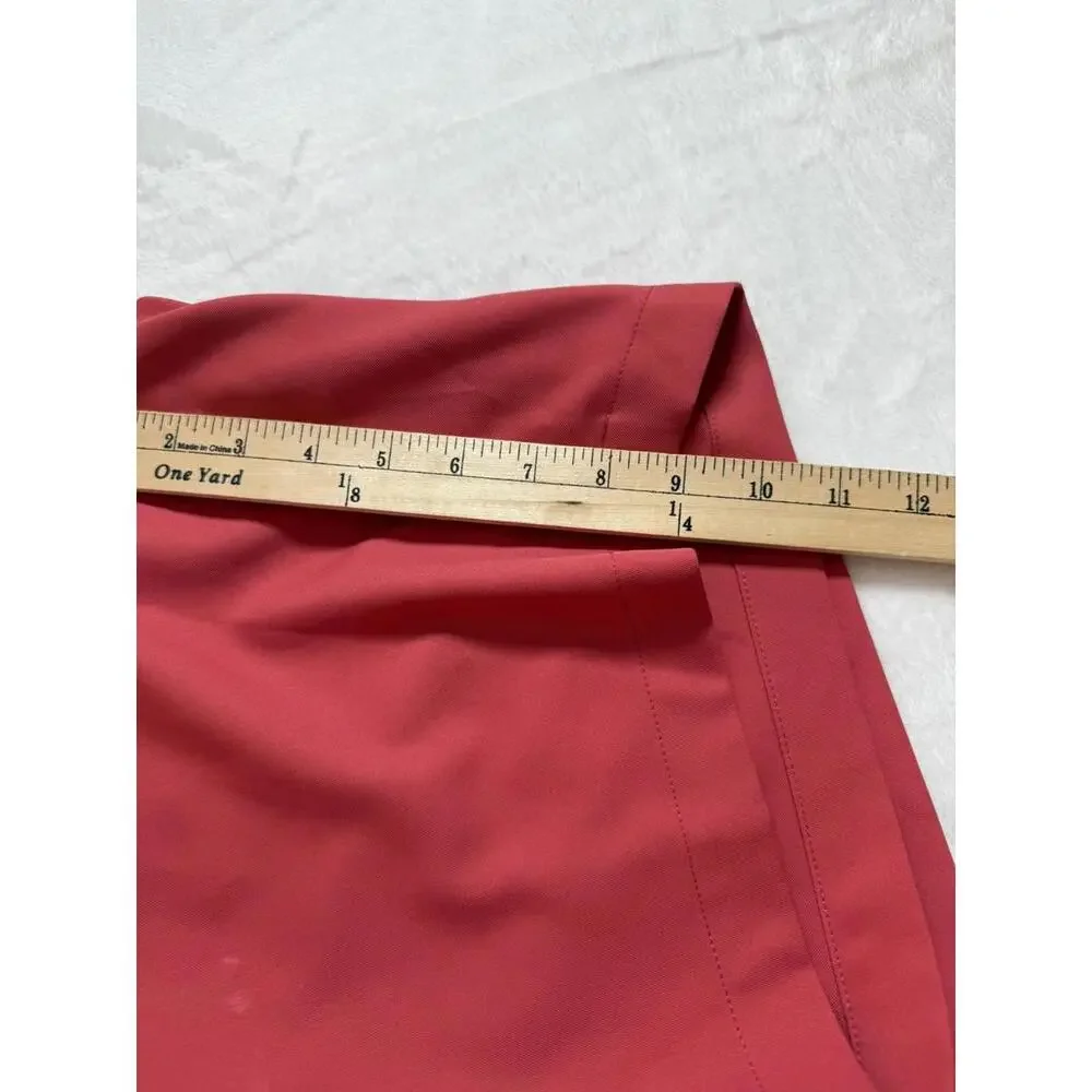 Peter Milar Shorts Mens 40 Pink Salmon Red Salem Performance Golf Wicking - Picture 6 of 6
